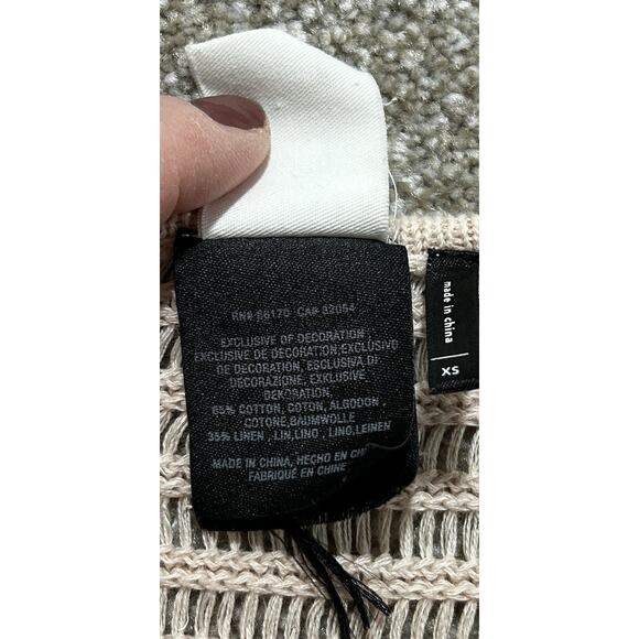 Anthropologie Akemi + kim Lara Muted Pink Poncho Sweater XS Oversized - Picture 4 of 9